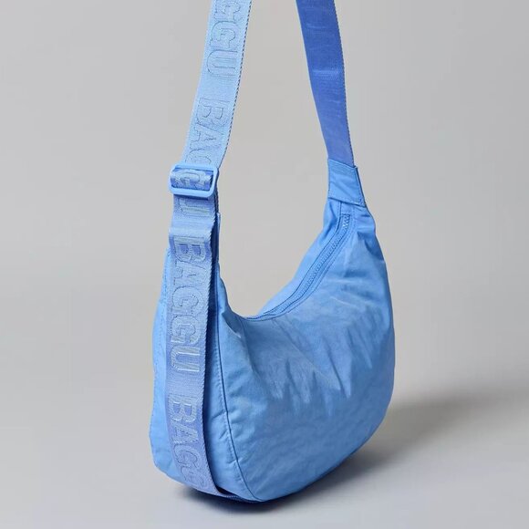 NWT Baggu Medium Crescent Bag - French Blue - Picture 6 of 10